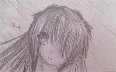 pencil sketch anime girl  xinsomniaxx  deviantart