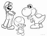 Mario Yoshi Coloring Pages Super Wii Flower Fire Bros Luigi Color Getdrawings Printable Visit Getcolorings sketch template