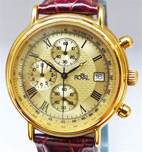 royal swiss vintage chronograph    homme catawiki