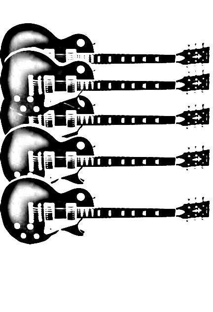 guitar stencil  walcalr  deviantart