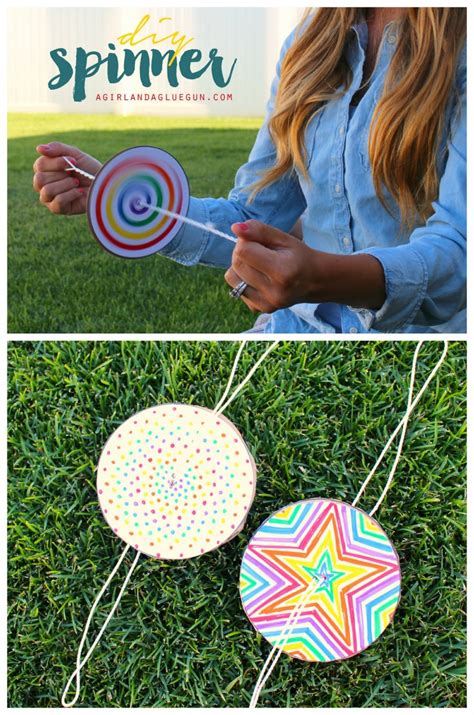 fun spinners craft  kids    summer  resin crafts blog
