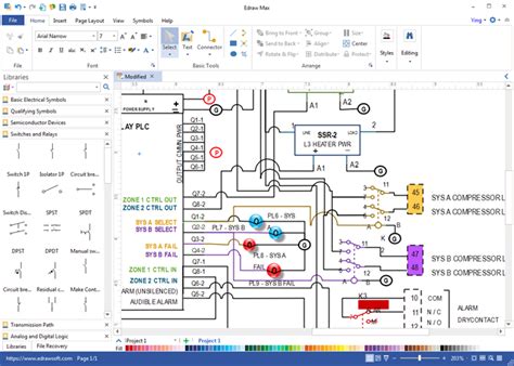 wiring schematic software electrical cad design software elecdes
