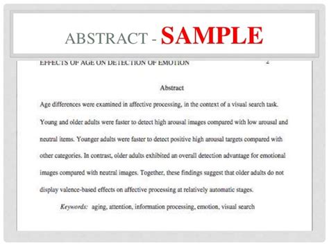 writing lab formatting abstract
