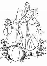 Coloring Pages Princess Cinderella Disney Magic Show Wedding Dragon Color Fantasy Getcolorings Comments Book sketch template