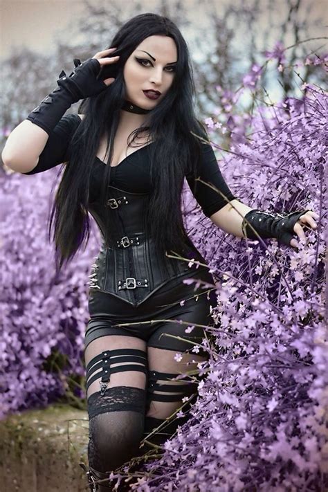 Pin By Kittie Von Hardy On Gothic Gothic Outfits Hot Goth Girls