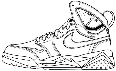 nike trainers coloring pages coloring home
