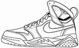 Trainers Air Jordans sketch template