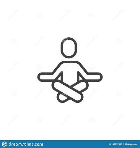 sitting yoga position  icon stock vector illustration  person