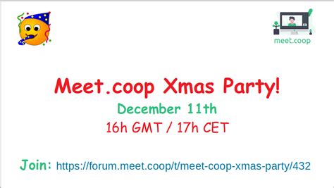 meetcoop xmas party meetings  meetcoop forum