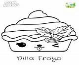 Coloring Pages Num Noms Froyo Season Nilla sketch template