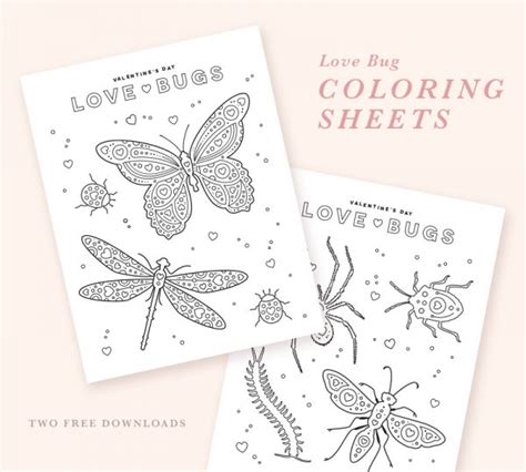 love bugs  coloring sheet printable national association