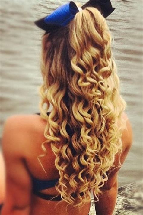 Curls With Bow Hairstyles For Long Hair Pinterest Long Hairstyles