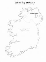 Ireland Map Outline Maps Northern Republic Drawing Counties Cain Getdrawings Ac sketch template