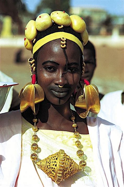 Nigeria Peul Fulani Woman Kultury świata Afrykańskie Kobiety Portret