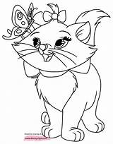 Aristocats Marie Coloring Pages Disney Butterfly Drawing Disneyclips Getdrawings sketch template