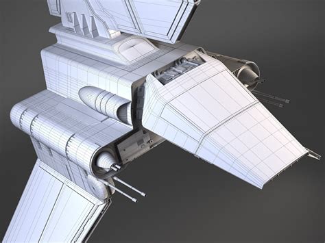star wars lambda t4a class shuttle 3d model in fantasy spacecraft 3dexport