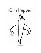 Pepper Chili Coloring Change Template sketch template