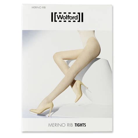 wolford ribbed merino wool tights in white anthracite lyst