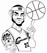 Lebron Coloring James Pages Kevin Durant Kobe Bryant Cartoon Clipart Step 76ers Nba Dunking Drawing Printable Cliparts Characters Color Sheets sketch template