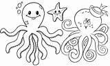 Coloring Octopus Wonderful Two Pages Ten Funny Kids sketch template