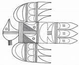 Coloring Hopi Thunderbird Native sketch template