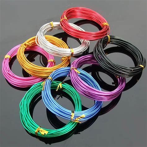 meters long mm color aluminum electrical wires colorful oxidation metal wire connecting wire
