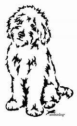 Goldendoodle Labradoodle Cockapoo Kleurplaat Hond Hund Honden Silueta Draw Wandtattoo Goldendoodles Wasserhund 1662 Pet Cliparts Bastelaktionen Spanischer Minimalist Doodles Zeichnung sketch template