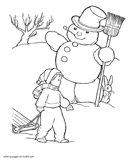 winter boy coloring pages winter clothes coloring pages coloring