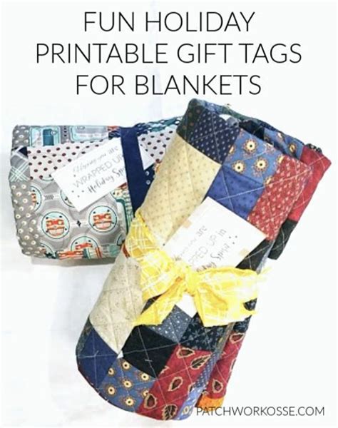 blanket gift tag printable  templates gift tags printable