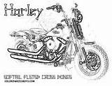Harley Motocycle sketch template