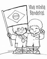 Bandeira Atividades Bandeiras Ensino Fundamental Texto Hino Ponto Alunos sketch template