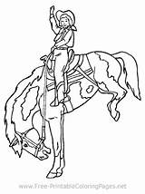 Kuda Cowboys Pferde Chevaux Coloriage Cheval Haiwan Apaches Bronco Coloriages Mewarna Kertas Bucking Tiere Boleh Cetak sketch template