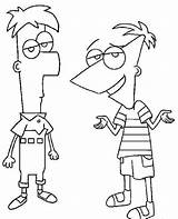 Ferb Phineas Coloring Pages Drawings Kids Cartoon Disney Easy Trace Printable Sketches Drawing Color Characters Print Flynn Und Draw Cute sketch template