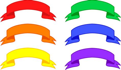ribbon banner template clipart