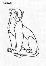 Nala Simba Colouring Zira Kiara Getcolorings Scar sketch template
