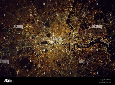 london  night satellite image stock photo royalty  image  alamy