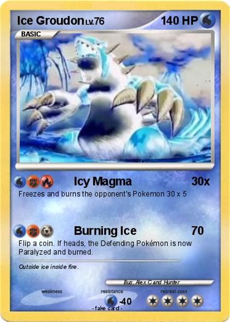 Pokémon Ice Groudon 2 2 Icy Magma My Pokemon Card