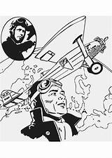 Lindbergh Coloring Charles sketch template