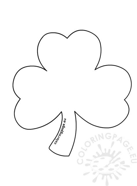 shamrock coloring page printable coloring page