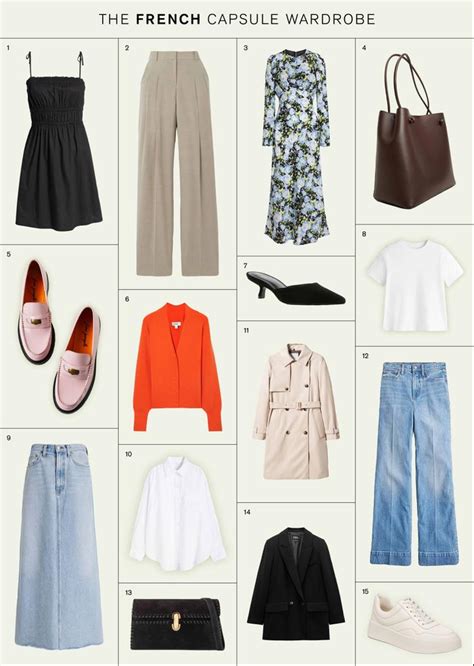 the 15 piece french girl capsule wardrobe to pack for paris healthfor