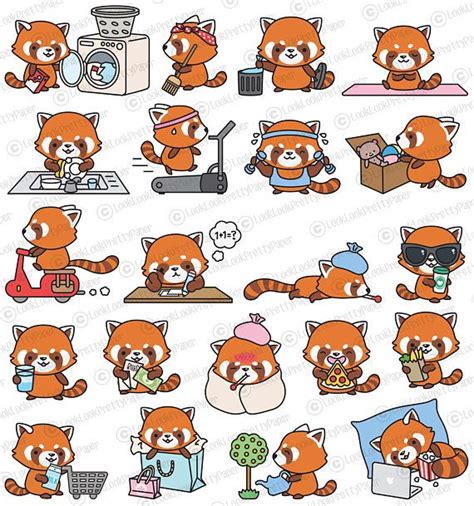 red panda cartoon red panda cute cute cartoon pretty drawings cute