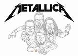 Metallica Doodle Nirvana Colorir Getdrawings Collab sketch template