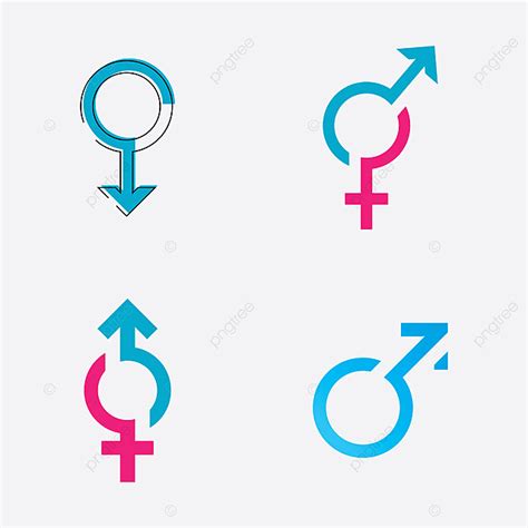 Gambar Logo Simbol Gender Seks Dan Kesetaraan Ilustrasi Vektor Pria Dan