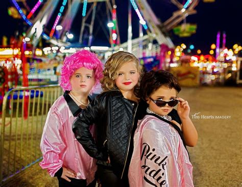 3 sisters transform into grease characters for halloween and it s