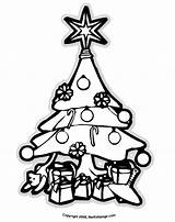 Christmas Tree Cartoon Library Clipart sketch template