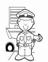 Police Coloring Pages Uniform Officer Getcolorings Color sketch template