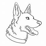 Shepherd German Coloring Pages Drawing Easy Puppy Lines Face Printable Drawings Husky Deviantart Gsd Color Colorings Lineart Getdrawings Kids Stats sketch template