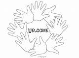 Welcome Coloring Pages Back Sign Printable Fall Hands Color Banner Getcolorings School Template Print Banners Getdrawings Book Pag Colorings Printablee sketch template