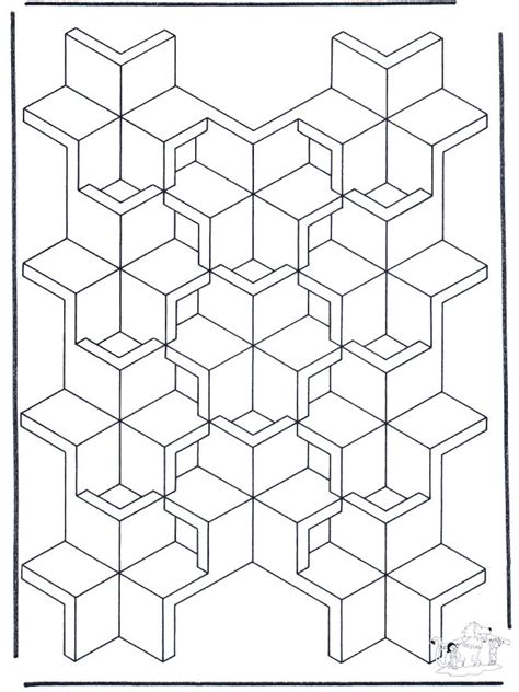 geometric shapes  geometric patterns coloring coloring pages