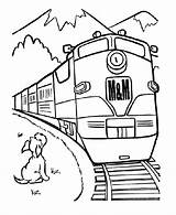Diesel Coloring Pages Railroad Train sketch template
